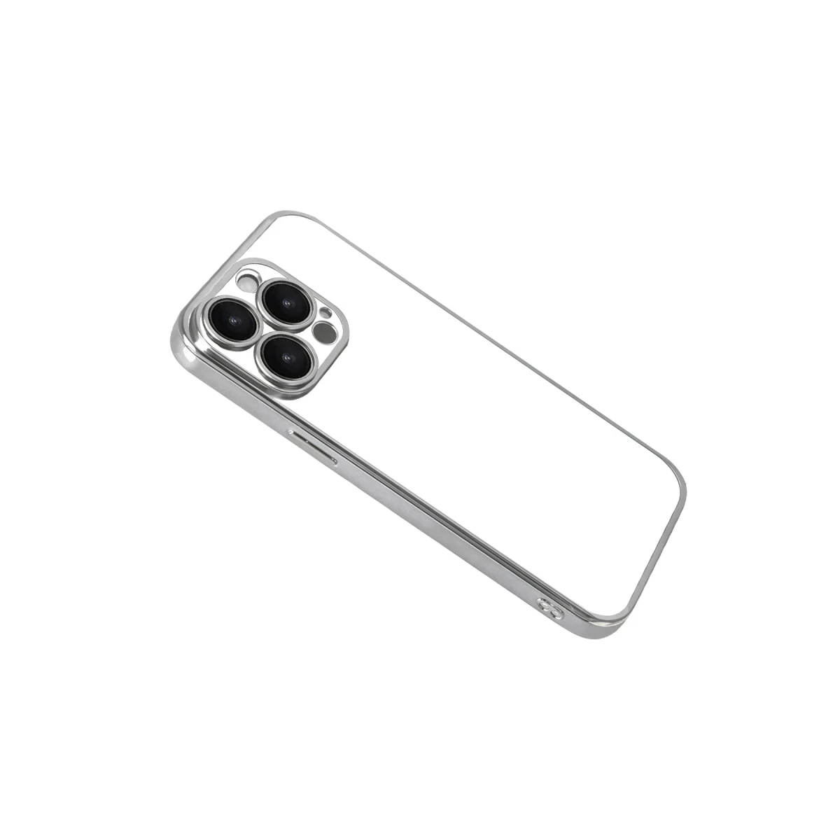 Apple iPhone 15 Pro Max Razer Lensli Silikon - Gümüş