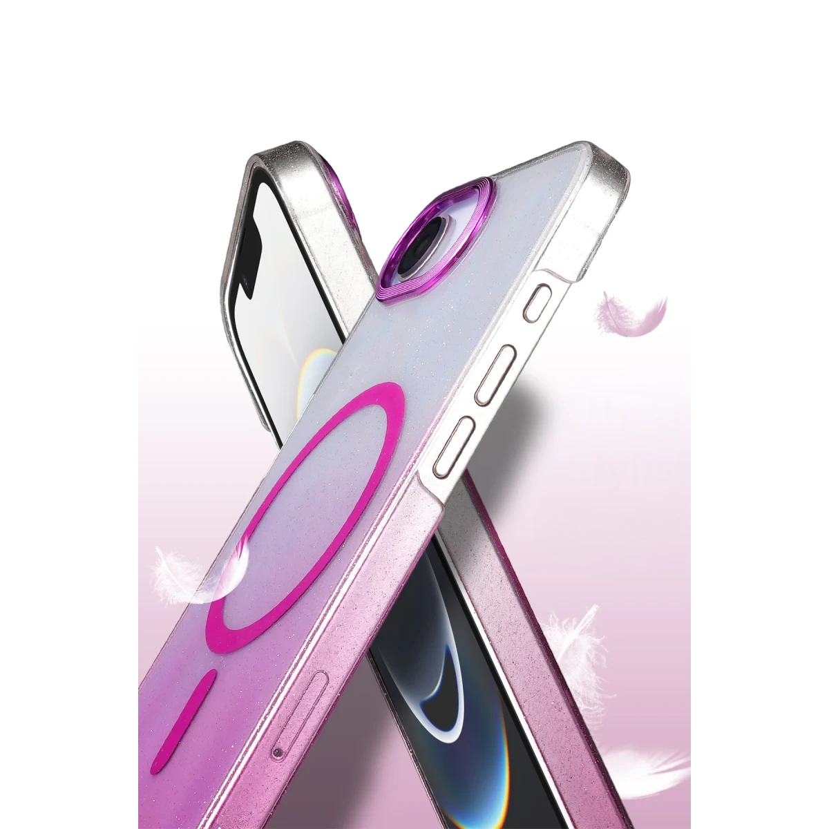 Apple iPhone 16E Glossy Magsafe Kapak - Mavi