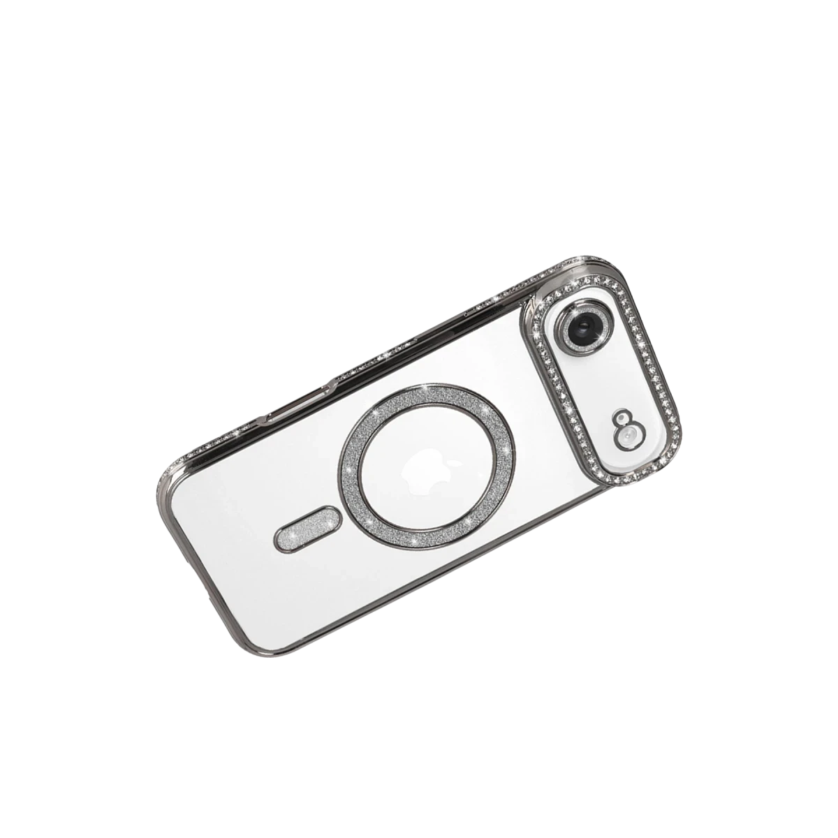 Apple iPhone 17 Air Joke Simli Magneticsafe Kılıf - Gümüş