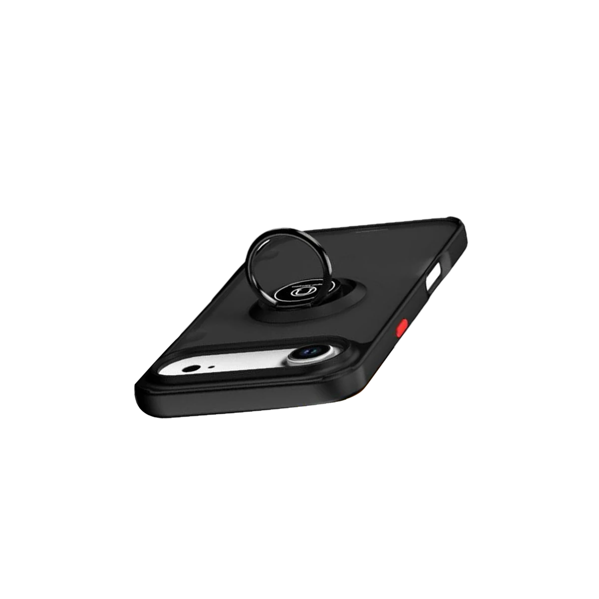 Apple iPhone 17 Air Montreal Yüzüklü Silikon Kapak - Siyah