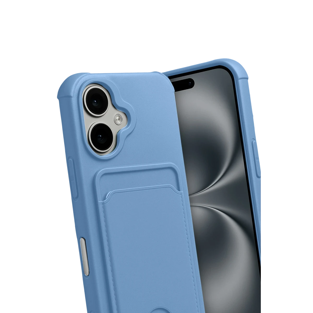 Apple iPhone 17 Kelvin Kartvizitli Silikon - Mavi