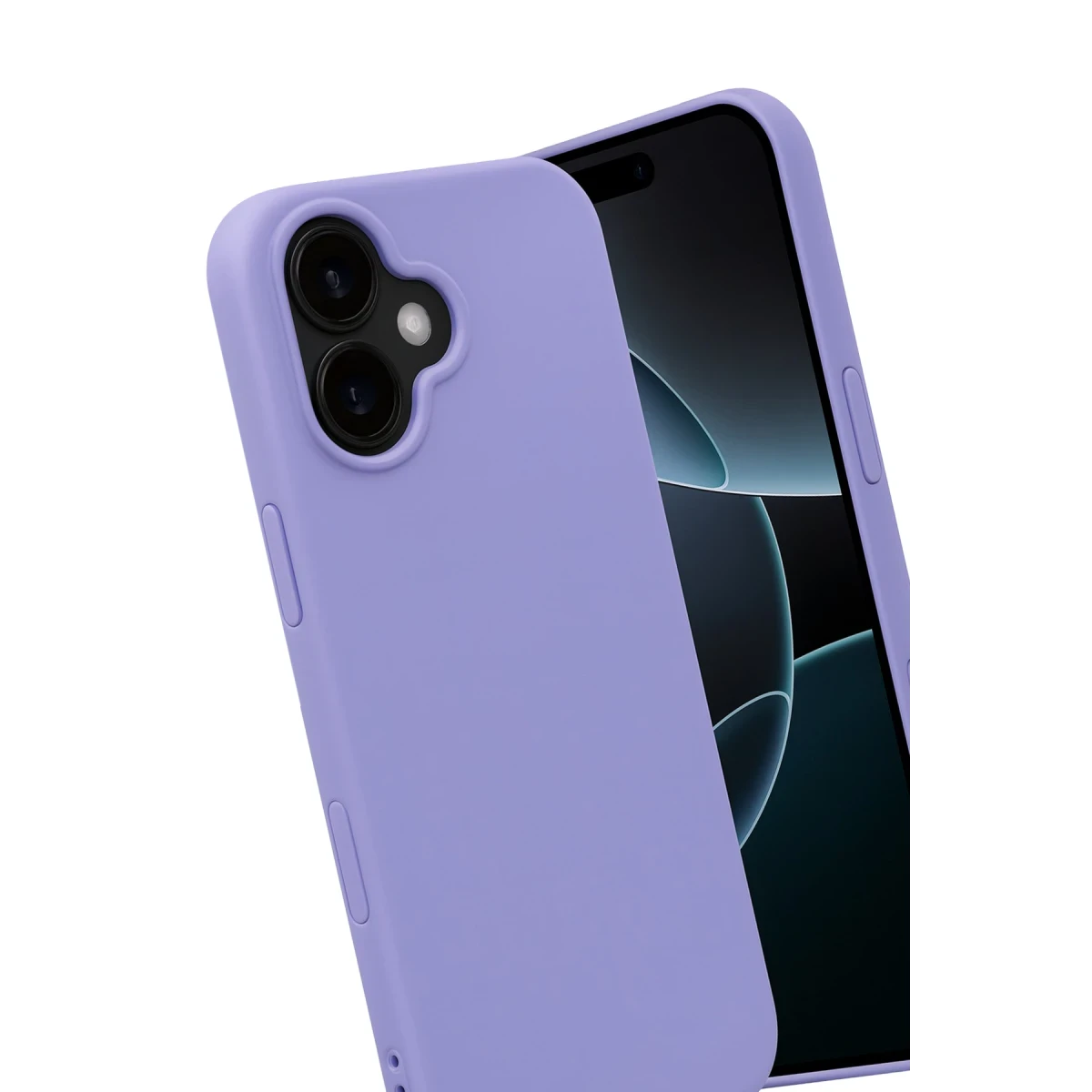 Apple iPhone 17 Nano içi Kadife Silikon - Lila