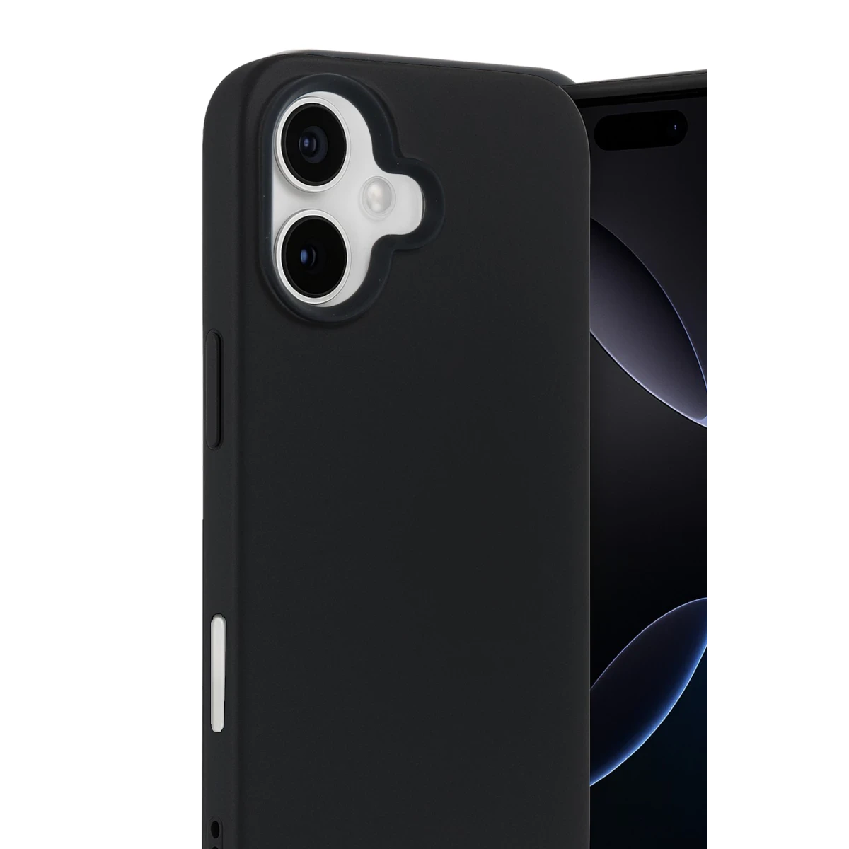 Apple iPhone 17 Nano içi Kadife Silikon - Siyah