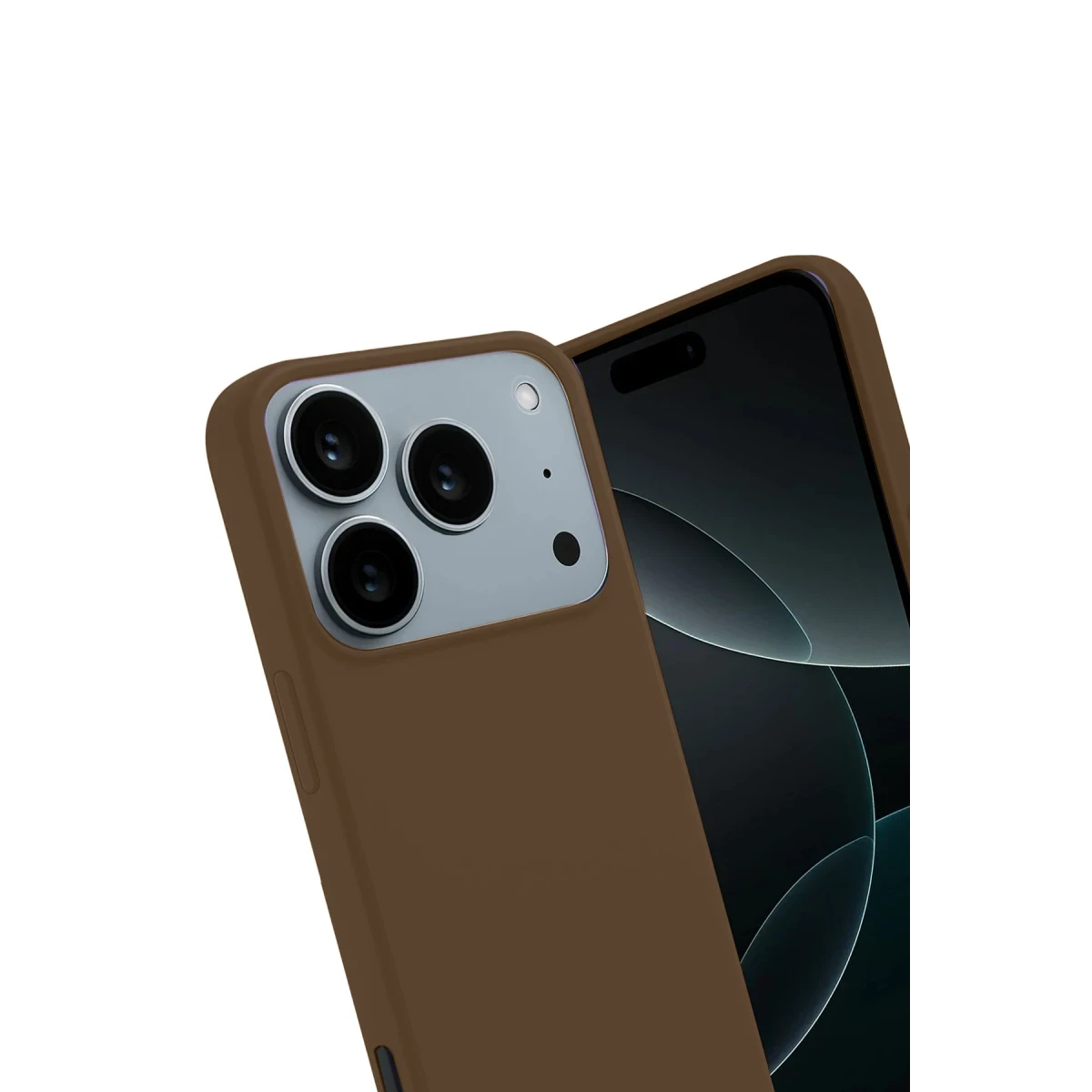 Apple iPhone 17 Pro First Silikon - Kahverengi