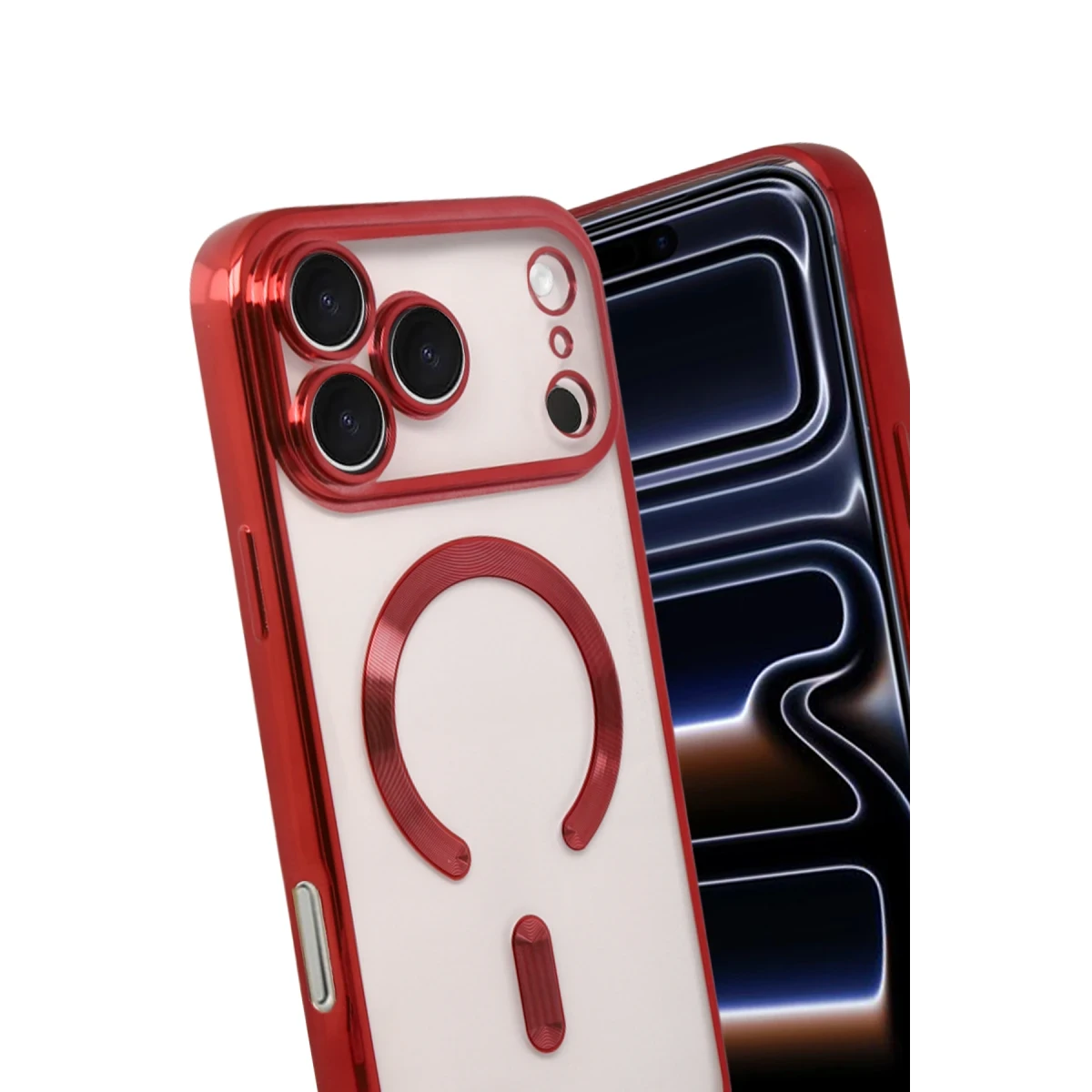 Apple iPhone 17 Pro Kross Magneticsafe Kapak - Kırmızı