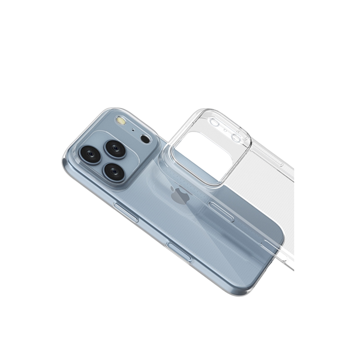 Apple iPhone 17 Pro Lüx Şeffaf Silikon - Şeffaf