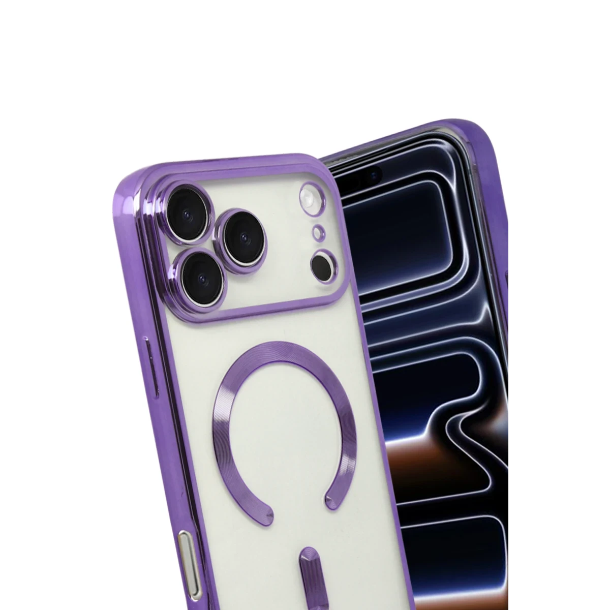 Apple iPhone 17 Pro Max Kross Magneticsafe Kapak - Mor