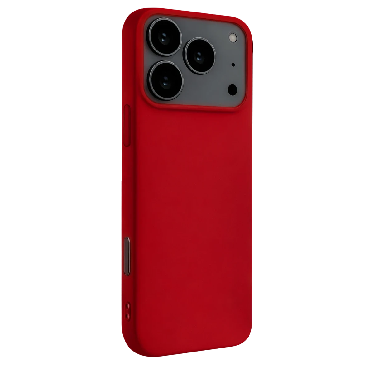 Apple iPhone 17 Pro Max Nano içi Kadife Silikon - Kırmızı