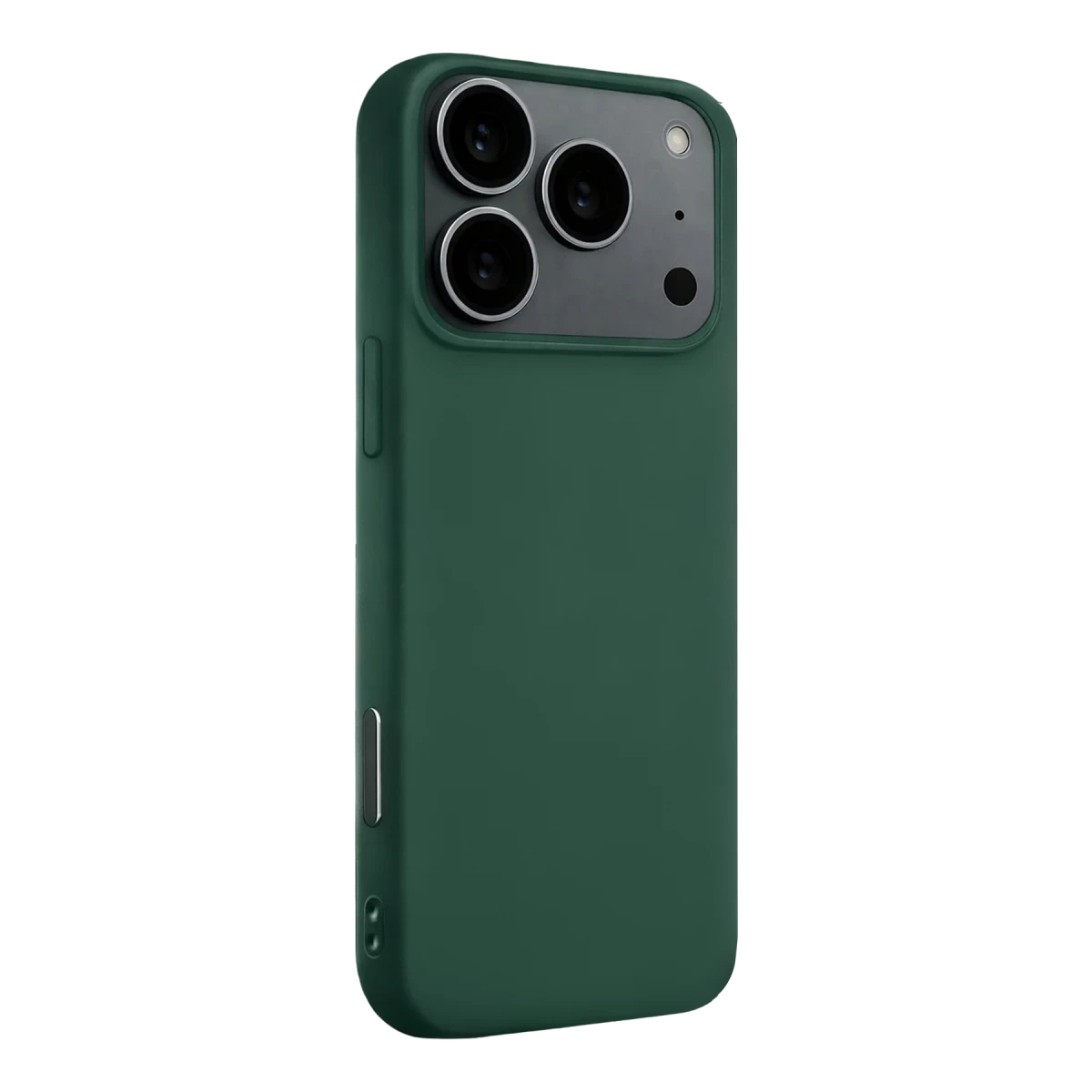 Apple iPhone 17 Pro Max Nano içi Kadife Silikon - Koyu Yeşil
