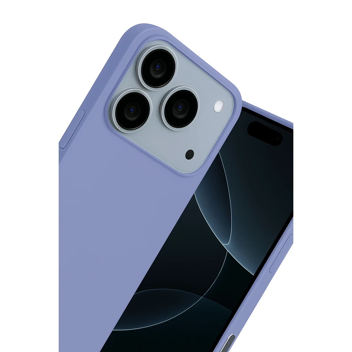Apple iPhone 17 Pro Nano içi Kadife Silikon - Lila