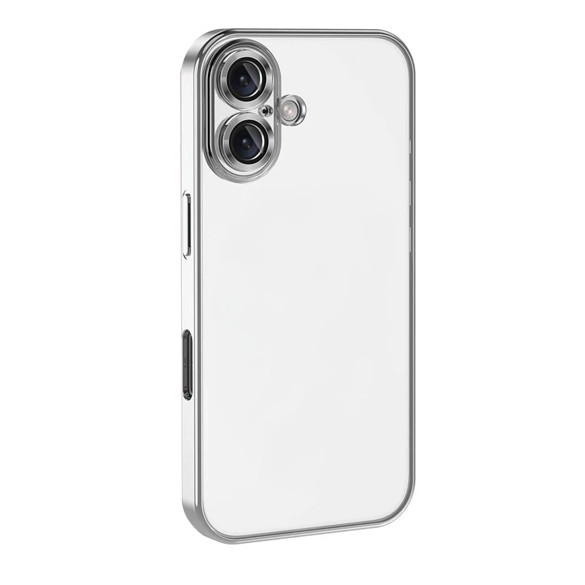 Apple iPhone 17 Razer Lensli Silikon - Gümüş