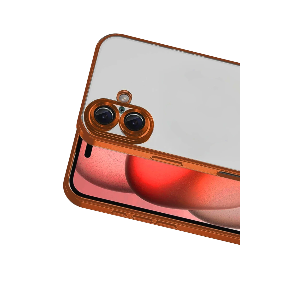 Apple iPhone 17 Razer Lensli Silikon - Turuncu