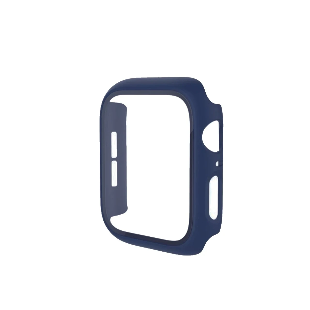 Apple Watch 41mm Camlı Kasa Ekran Koruyucu - Mavi