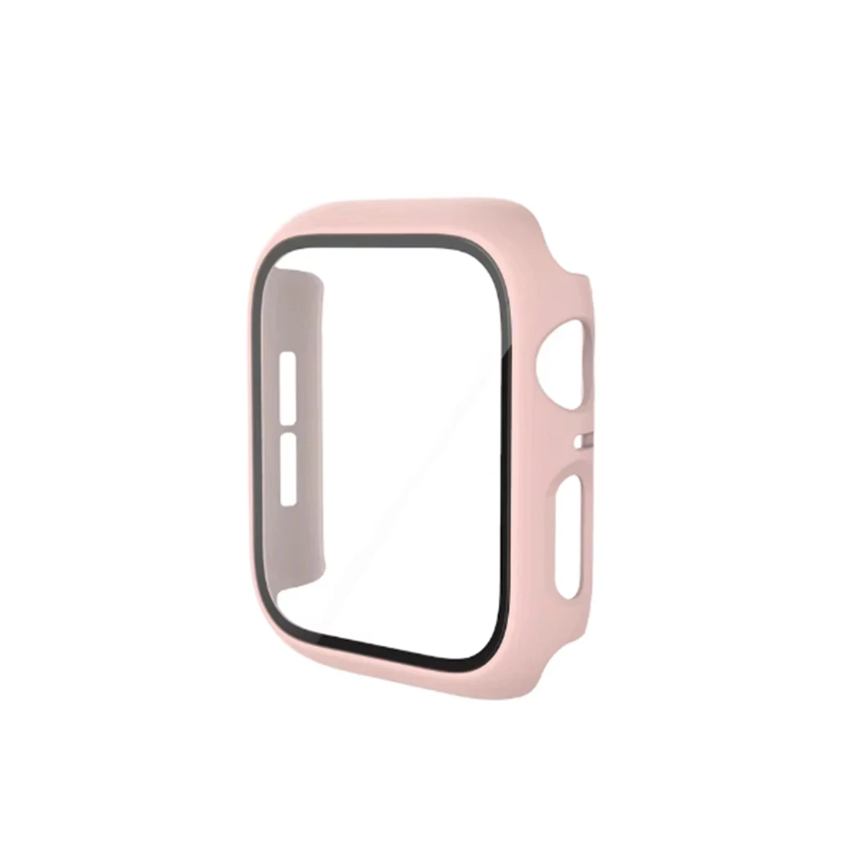 Apple Watch 41mm Camlı Kasa Ekran Koruyucu - Pembe