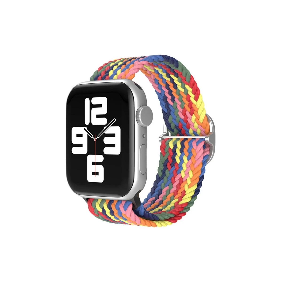 Apple Watch 42mm Star Kordon - Siyah-Kırmızı-Sarı