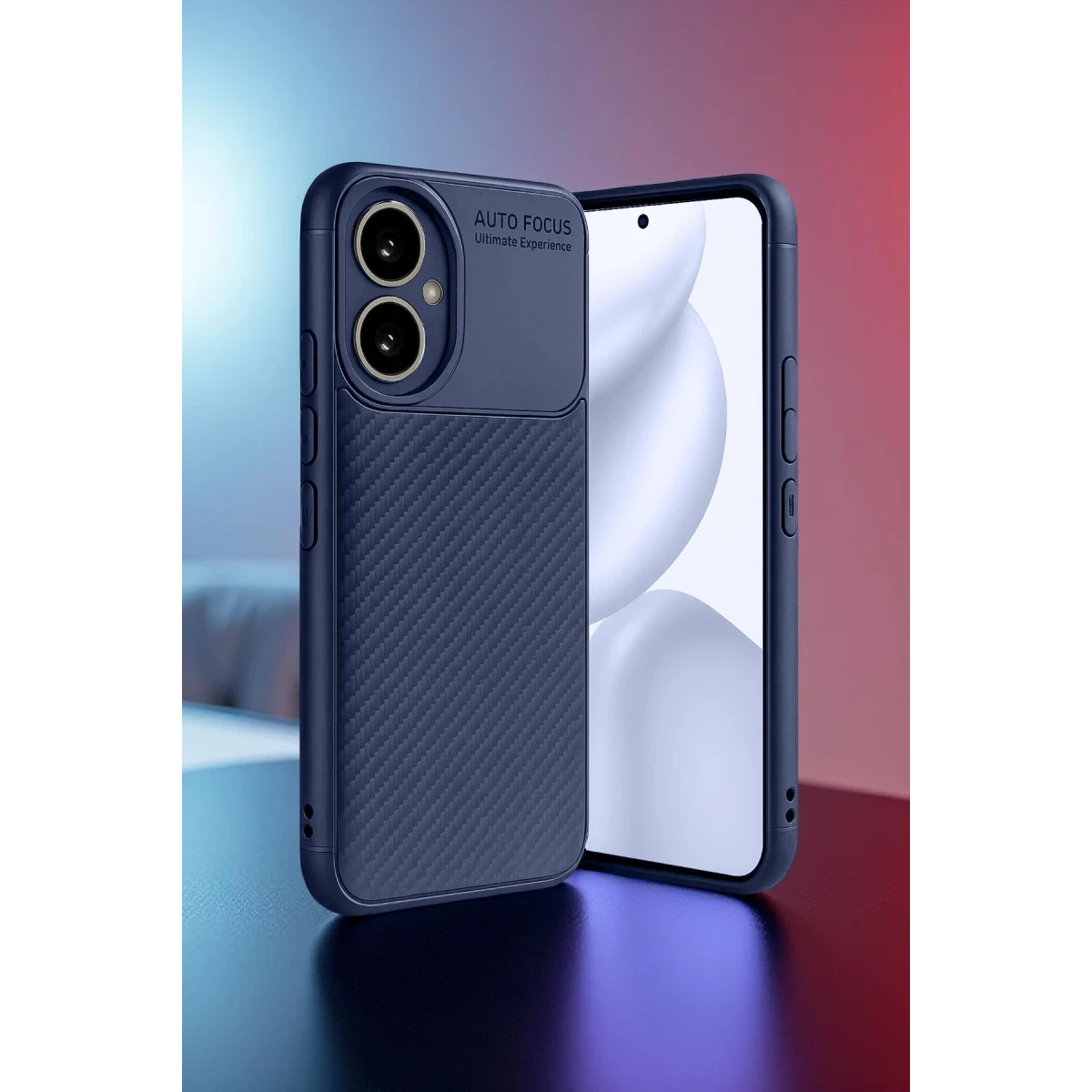 Honor 400 Kılıf Auto Focus Karbon Kapak - Lacivert