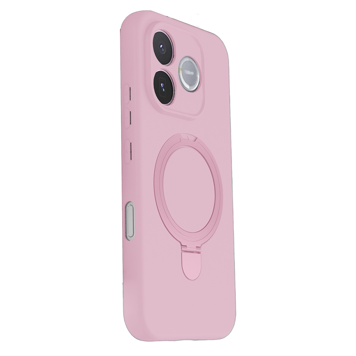 Huawei Honor 600 Lite Regal Magsafe Standlı Kapak - Açık Pembe