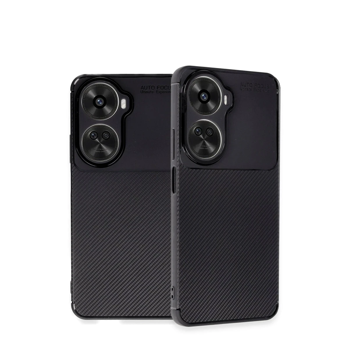 Huawei Nova 12 SE Kılıf Auto Focus Karbon Kapak - Siyah