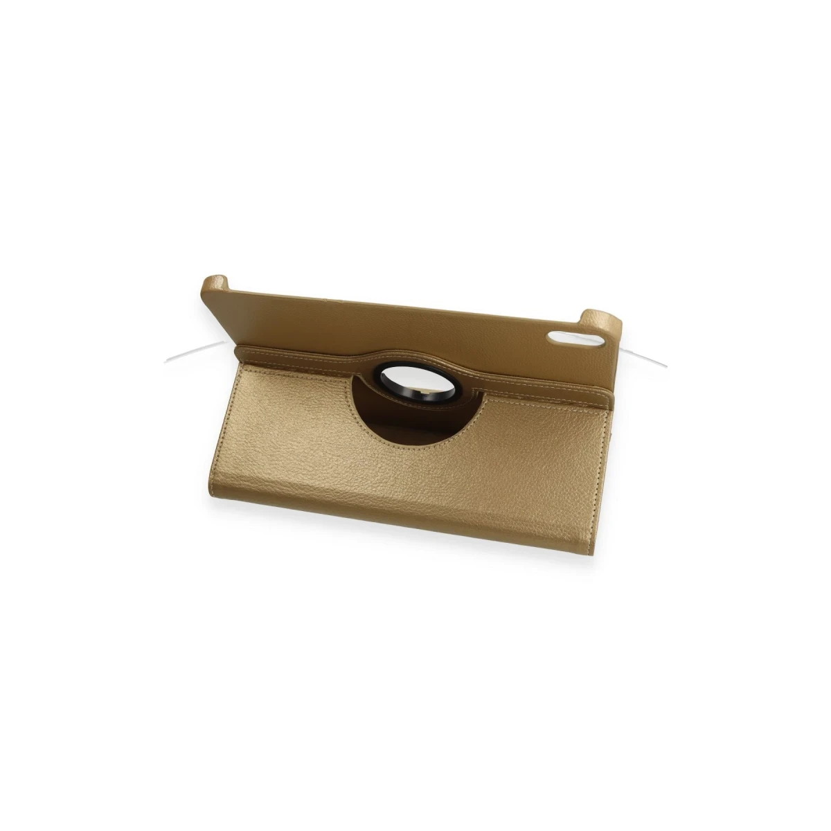 Apple iPad 2025 10.9 10.Nesil (A16) Kılıf 360 Tablet Deri Kılıf - Gold