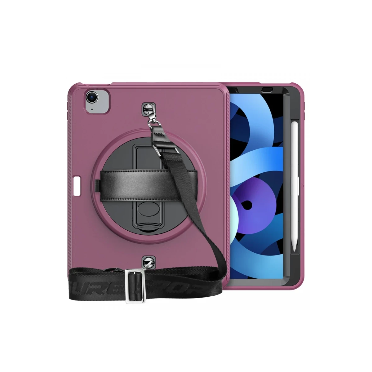 Apple iPad Pro 11 (2020) Kılıf Strap-C Otterbox Tablet Kapak - Mürdüm