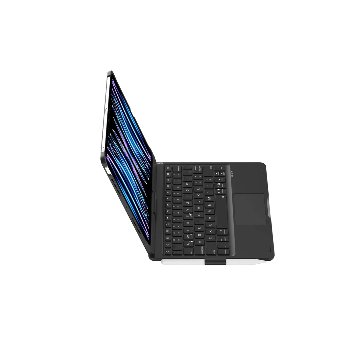 Apple iPad Pro 11 (2024) F11 ATS Kılıf Magic Dönen Klavyeli Tablet Kılıf - Siyah