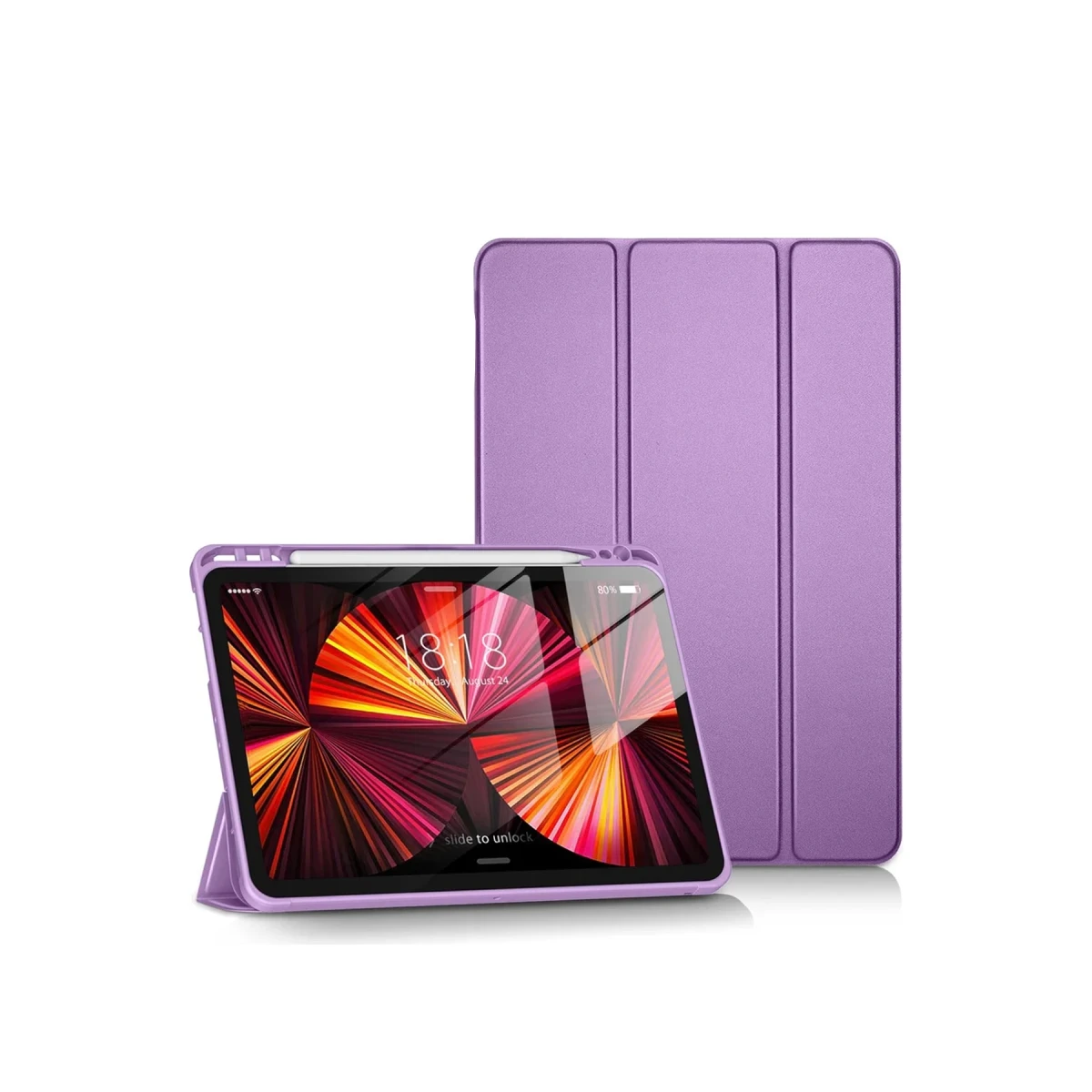 Apple iPad Pro 11 (2024) Kılıf Tablet Smart Kılıf - Lila