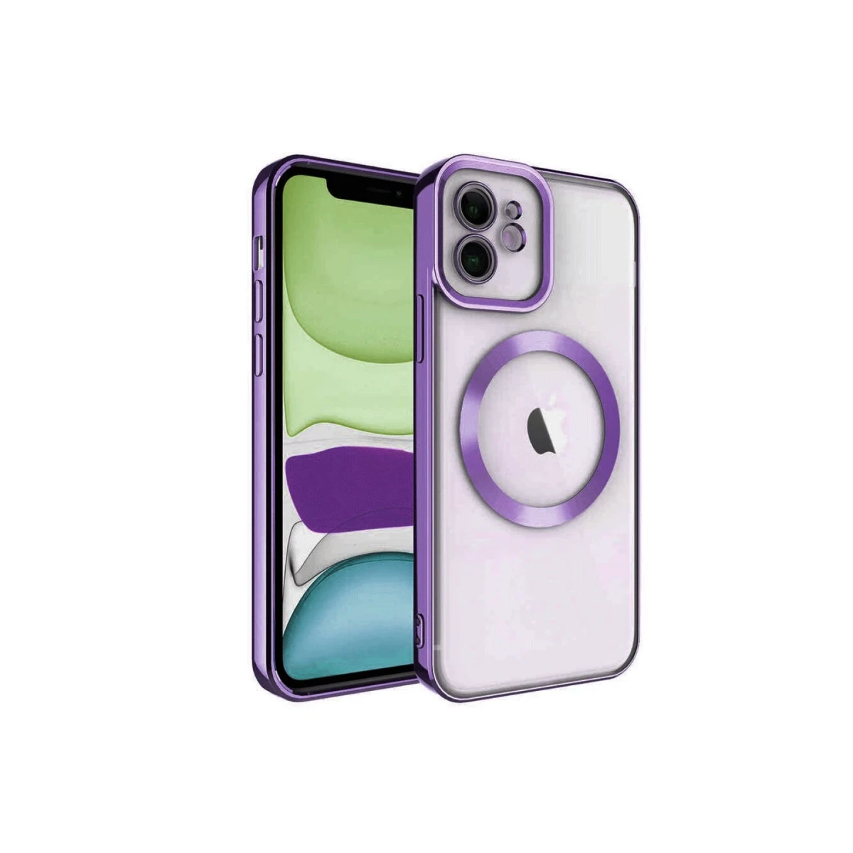 Apple iPhone 11 Kılıf Kross Magneticsafe Kapak - Mor