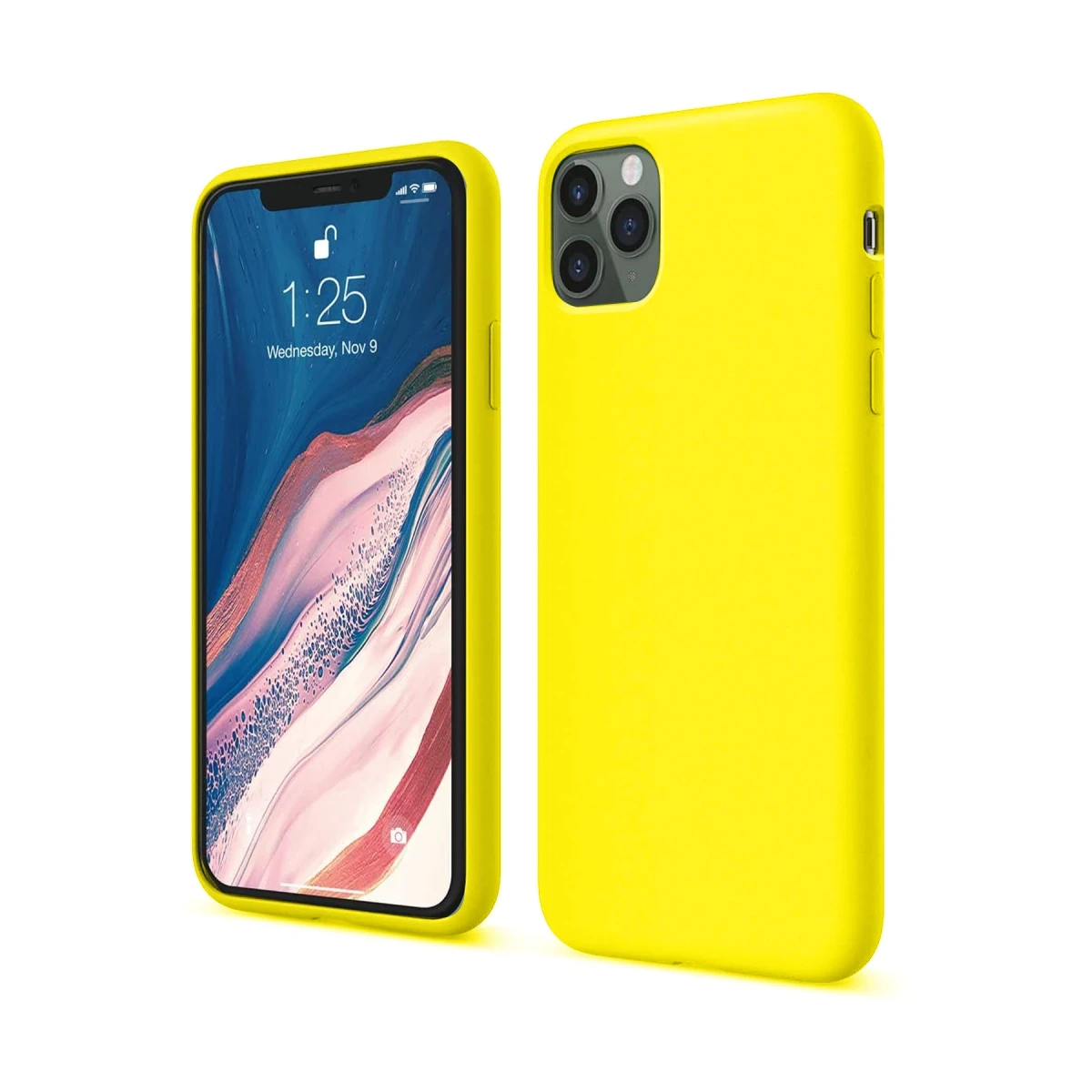 Apple iPhone 11 Pro Kılıf First Silikon - Sarı