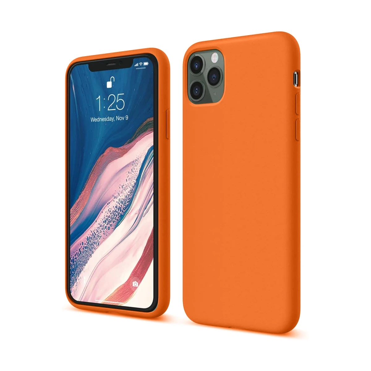 Apple iPhone 11 Pro Kılıf First Silikon - Turuncu