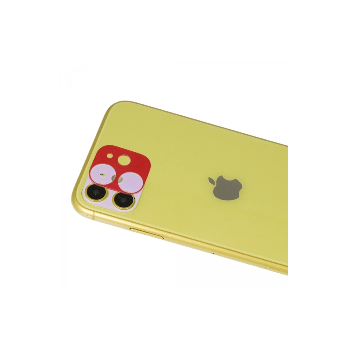 Apple iPhone 11 Rainbow Kamera Lens Koruma Cam - Kırmızı