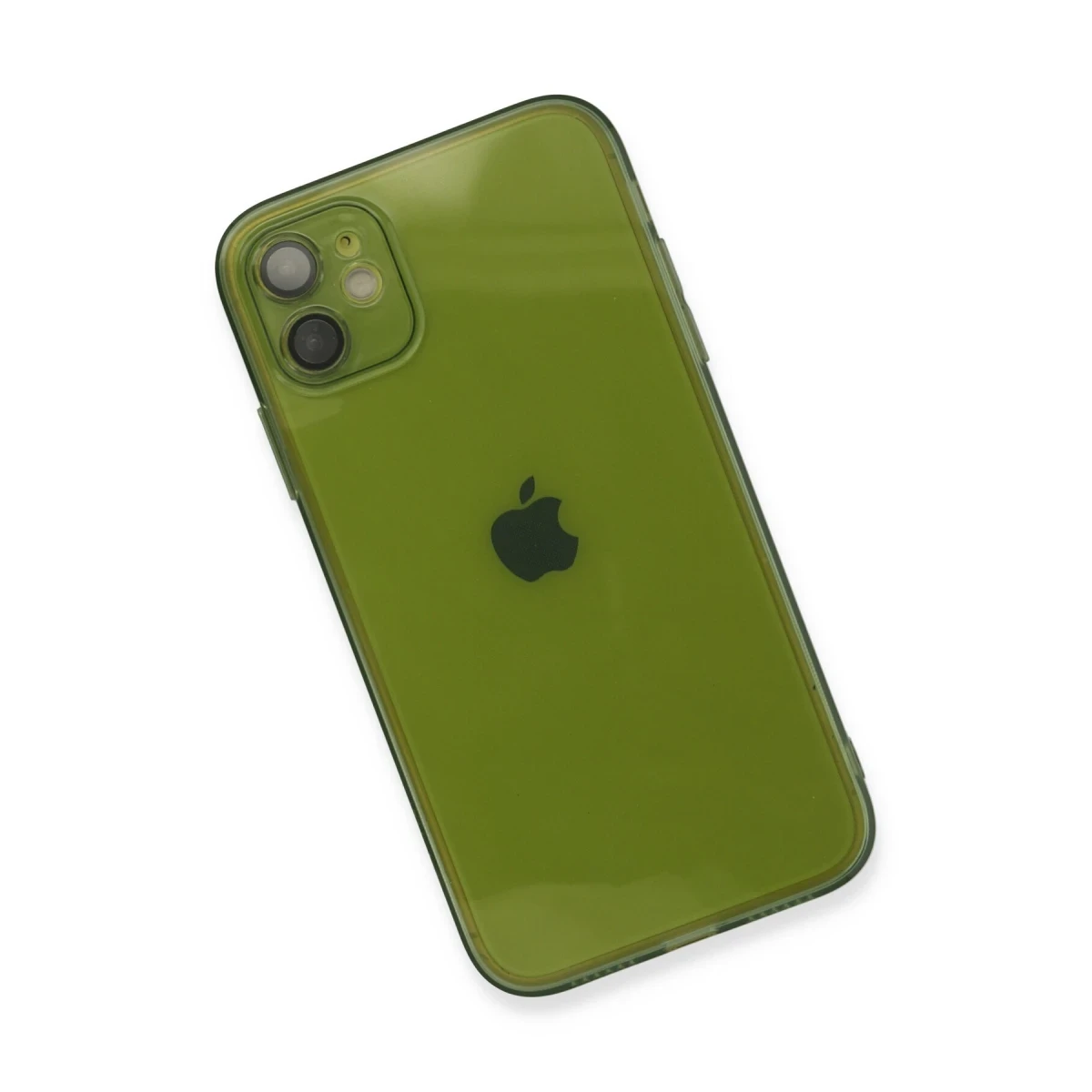 Apple iPhone 12 Kılıf Fly Lens Silikon - Yeşil