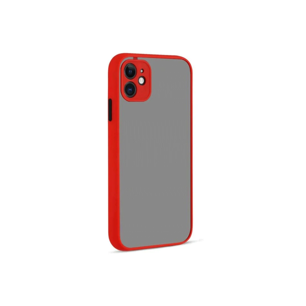 Apple iPhone 12 Kılıf Montreal Silikon Kapak - Kırmızı