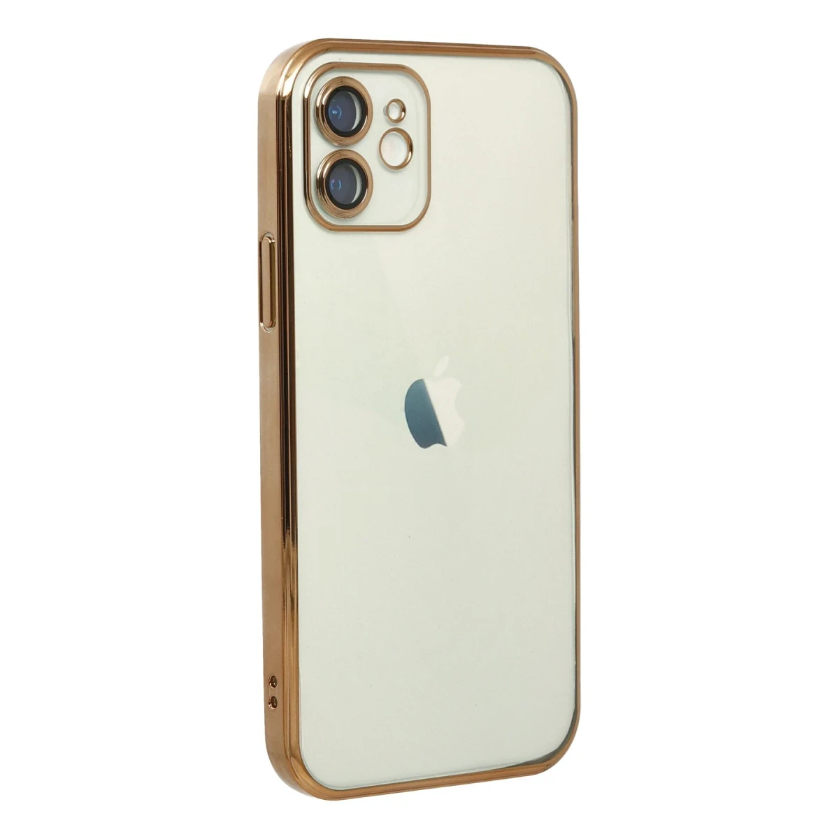 Apple iPhone 12 Kılıf Razer Lensli Silikon - Gold