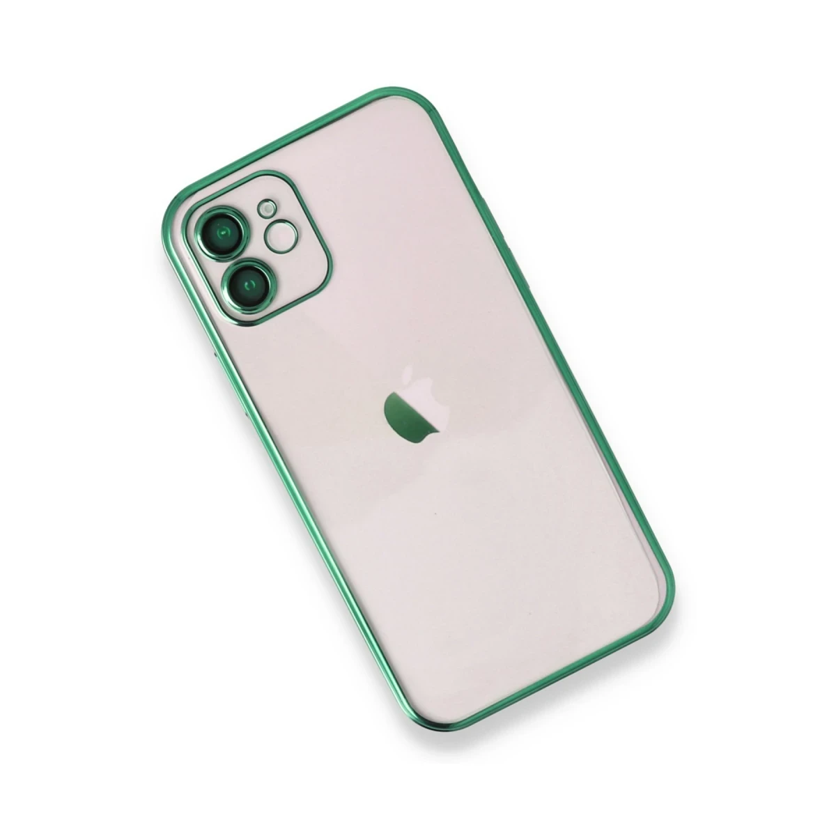 Apple iPhone 12 Kılıf Razer Lensli Silikon - Yeşil