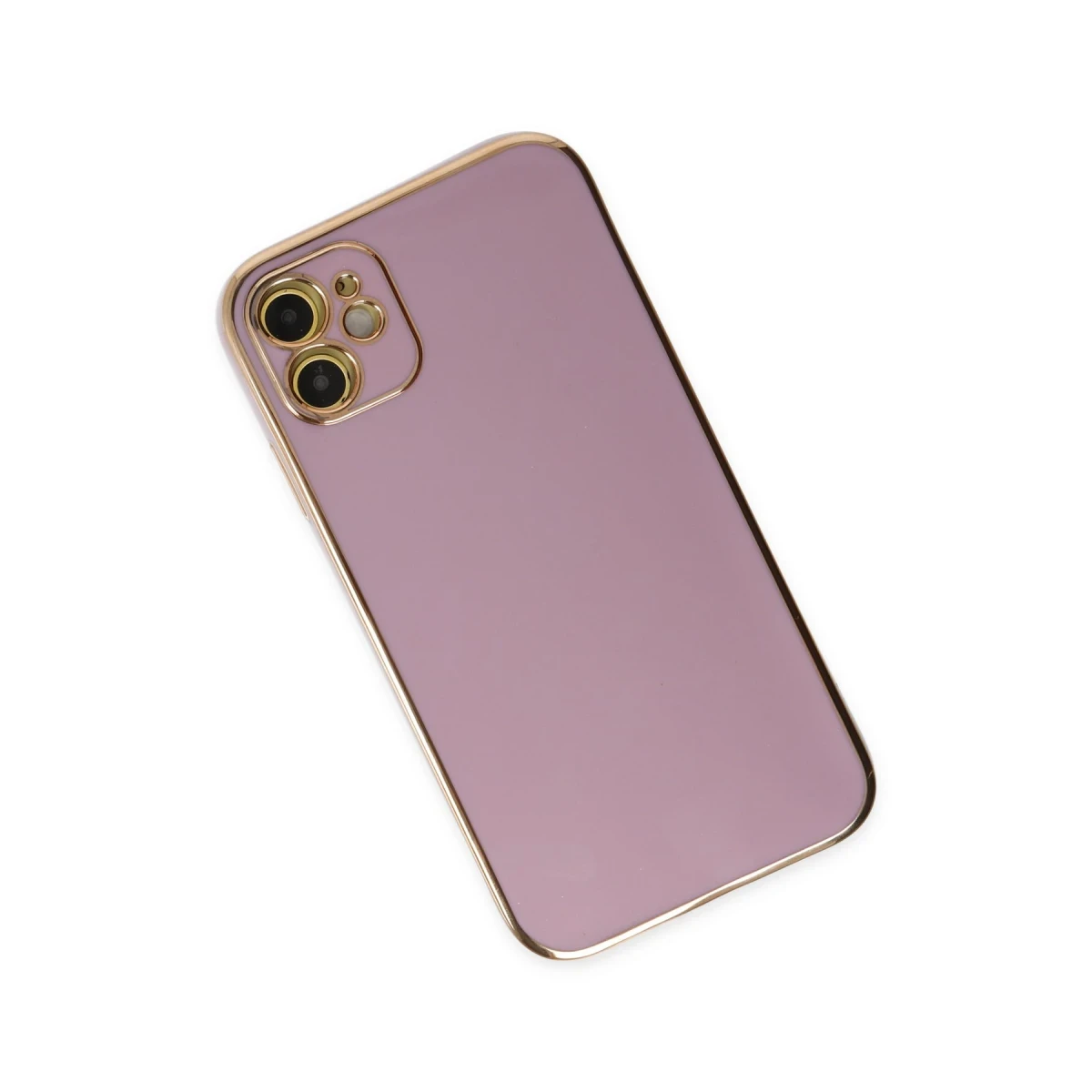Apple iPhone 12 Kılıf Volet Silikon - Mor