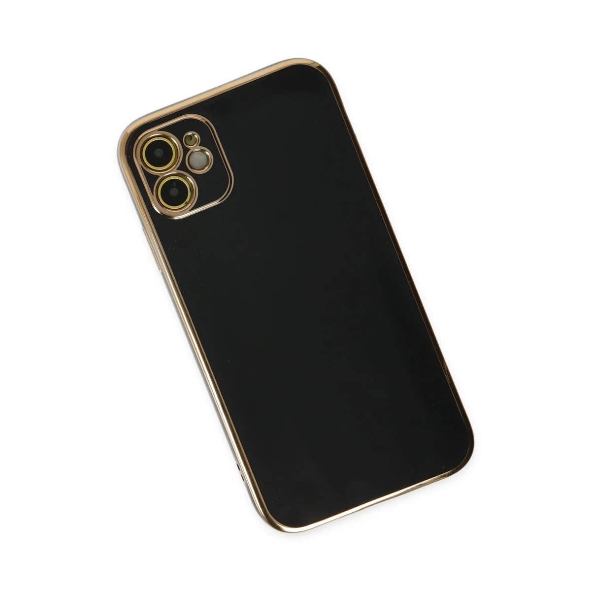 Apple iPhone 12 Kılıf Volet Silikon - Siyah