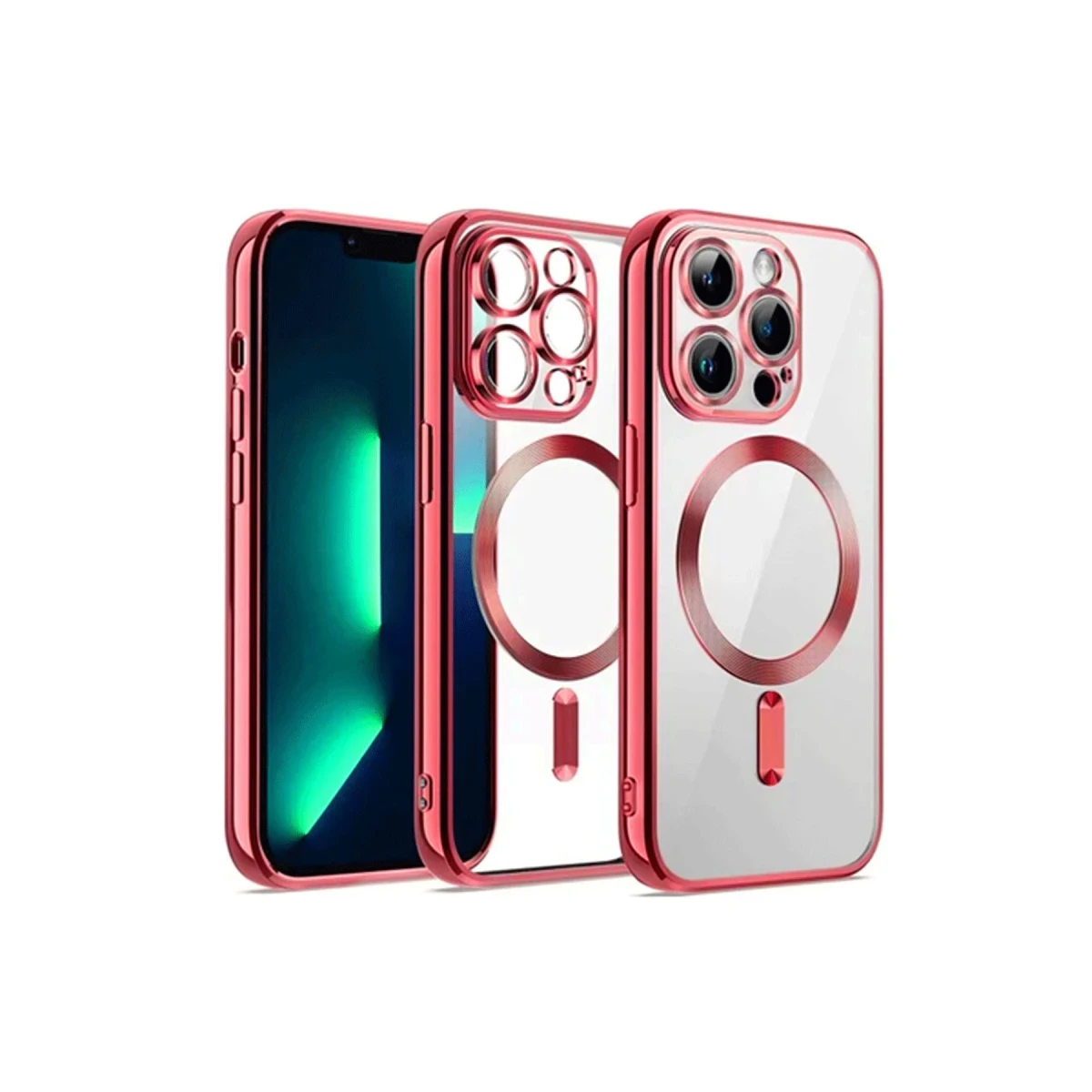 Apple iPhone 12 Pro Kılıf Kross Magneticsafe Kapak - Kırmızı