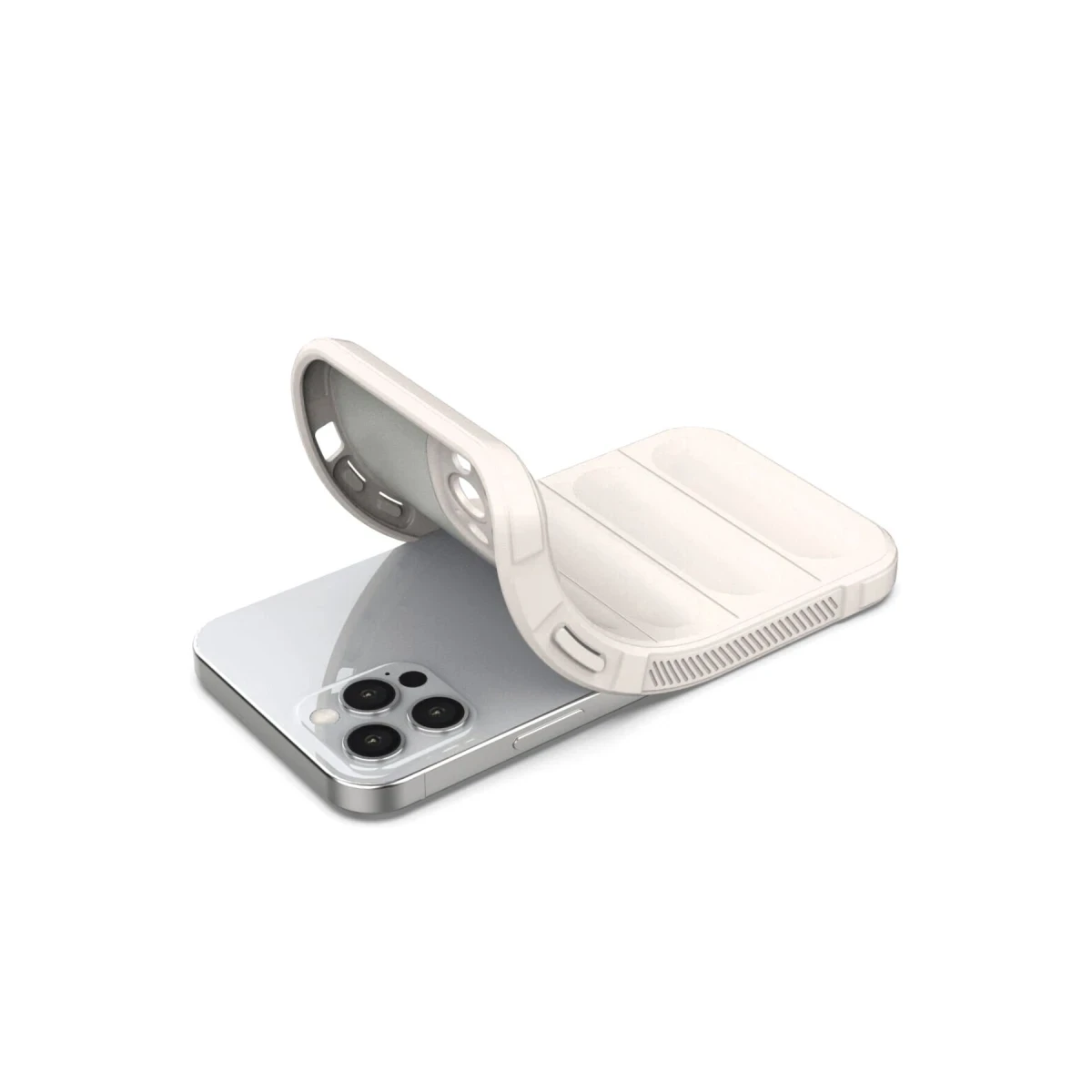 Apple iPhone 12 Pro Kılıf Optimum Silikon - Krem