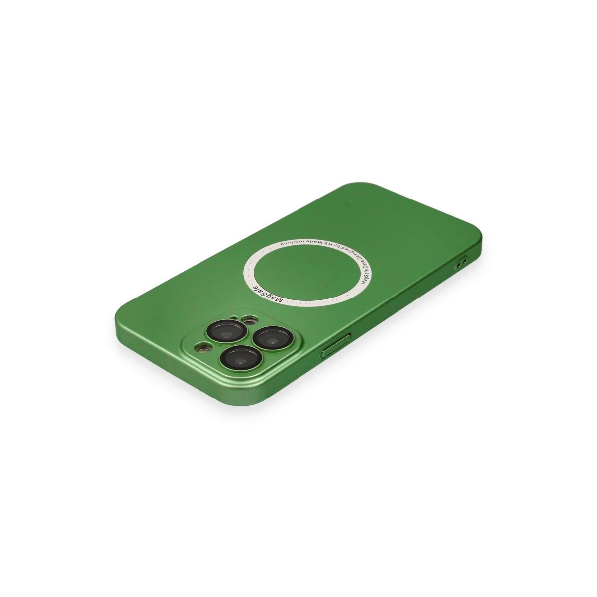 Apple iPhone 13 Pro Kılıf Jack Magneticsafe Lens Silikon - Yeşil