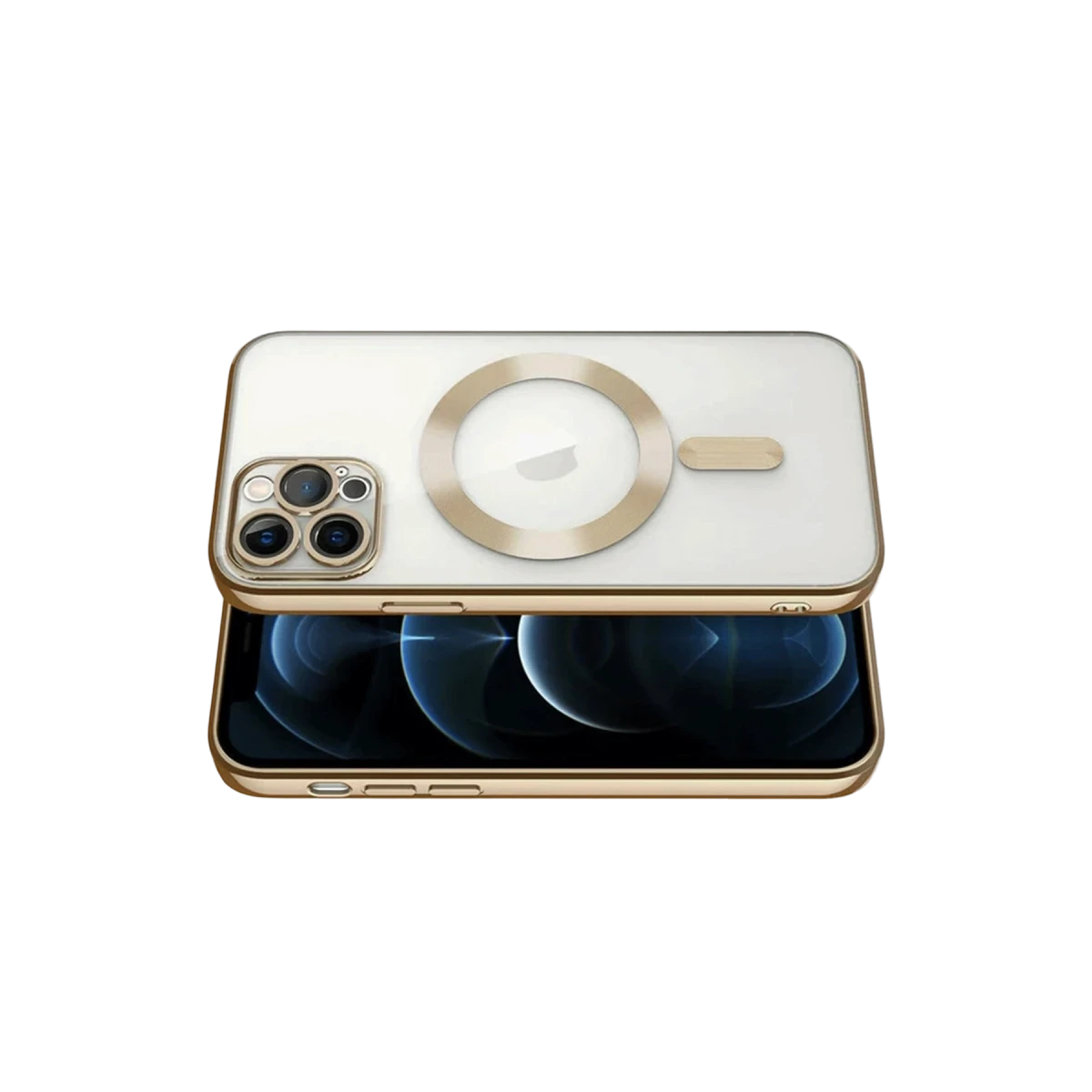 Apple iPhone 13 Pro Kılıf Kross Magneticsafe Kapak - Gold