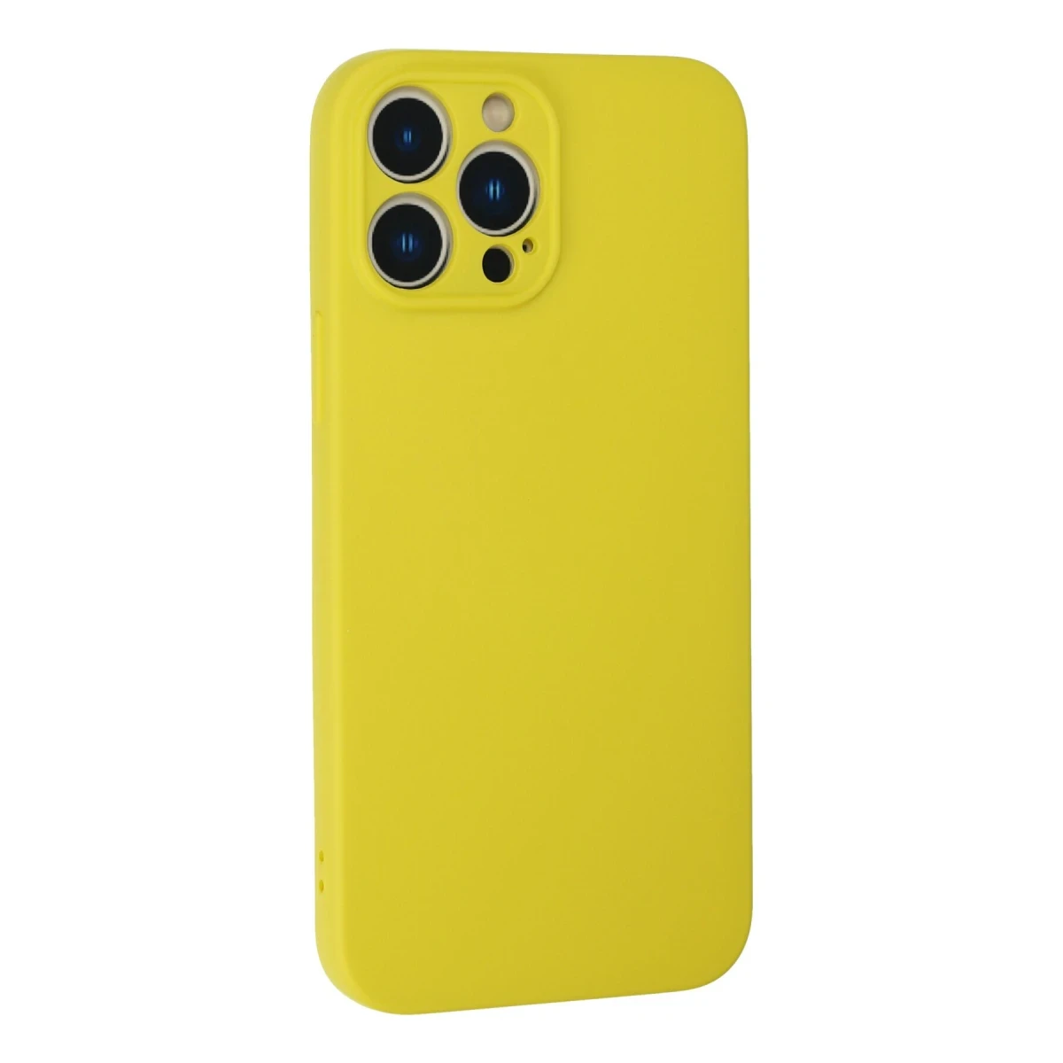 Apple iPhone 13 Pro Kılıf Nano içi Kadife Silikon - Sarı