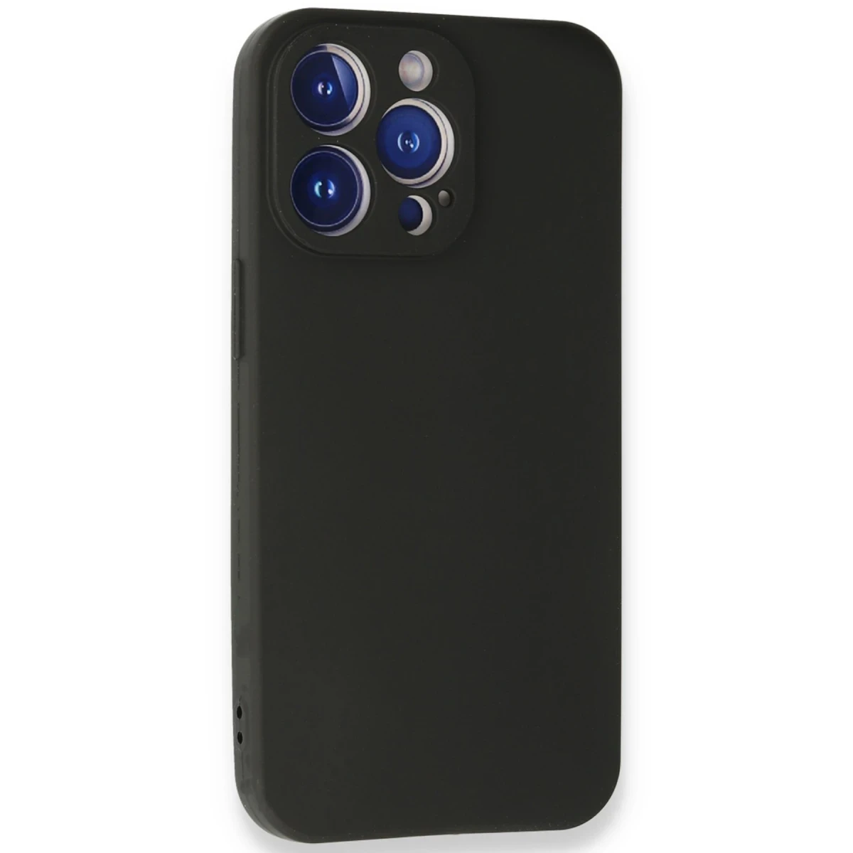 Apple iPhone 13 Pro Max Kılıf First Silikon - Siyah