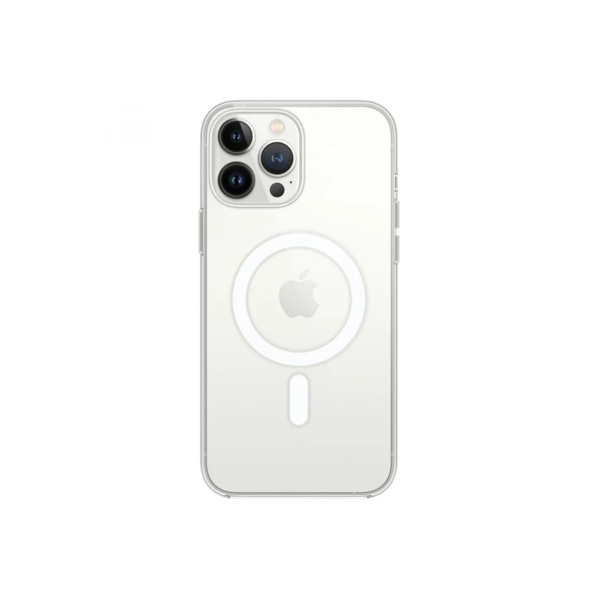 Apple iPhone 13 Pro Max Kılıf Magneticsafe Şeffaf Silikon - Şeffaf