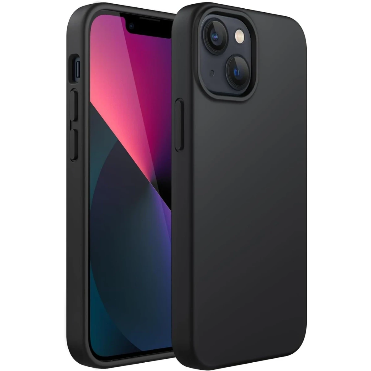 Apple iPhone 14 Plus Kılıf First Silikon - Siyah