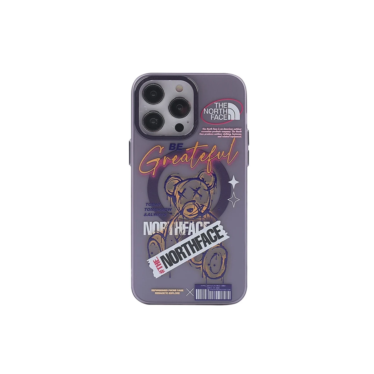 Apple iPhone 14 Pro Kılıf Apollo Magneticsafe Desenli Kapak - Apollo Mor - 2
