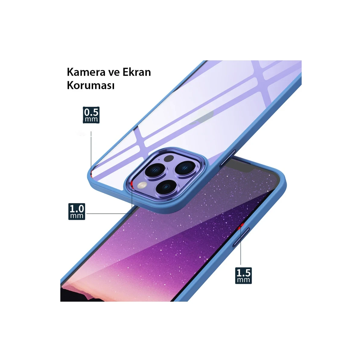 Apple iPhone 14 Pro Kılıf Power Silikon - Lila