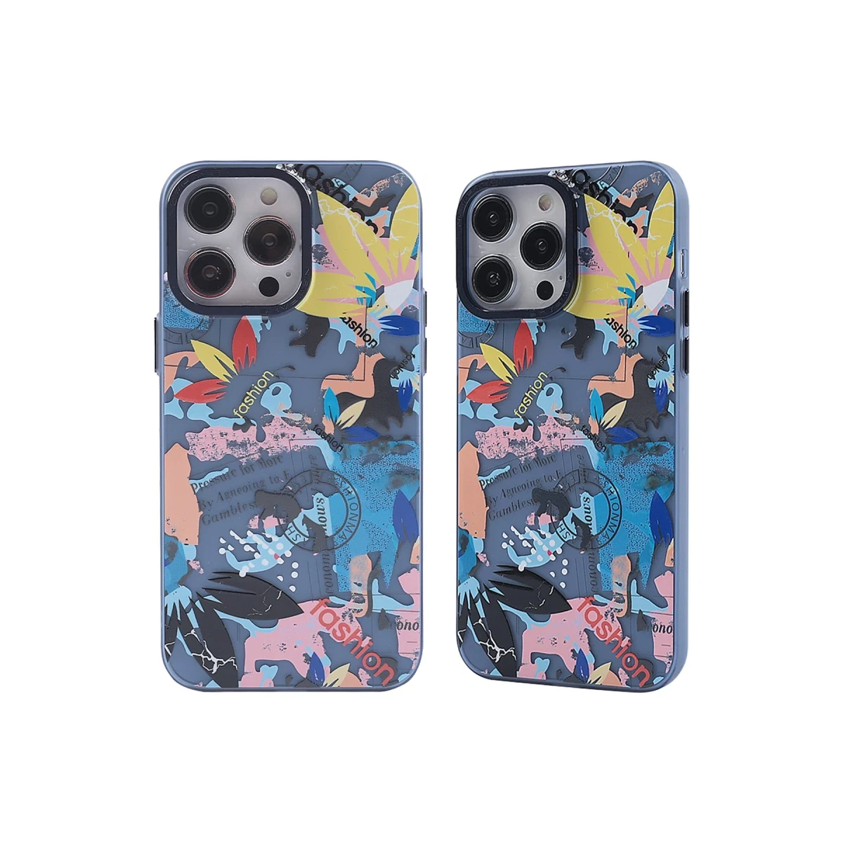 Apple iPhone 14 Pro Kılıf Prada Desenli Kapak - Prada Pembe - 1
