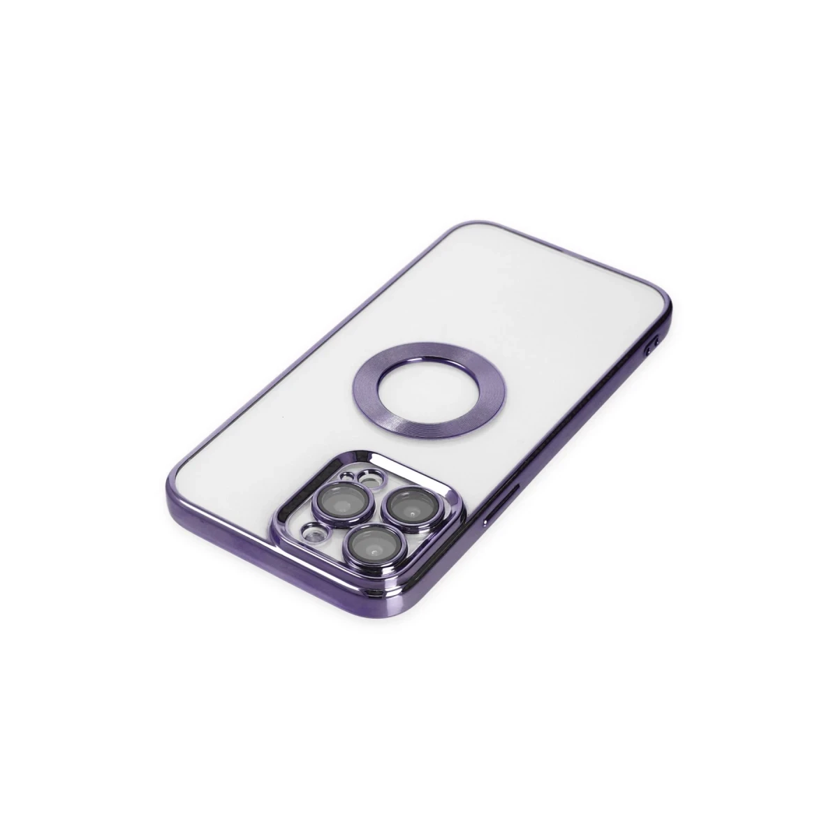 Apple iPhone 14 Pro Kılıf Slot Silikon - Mor