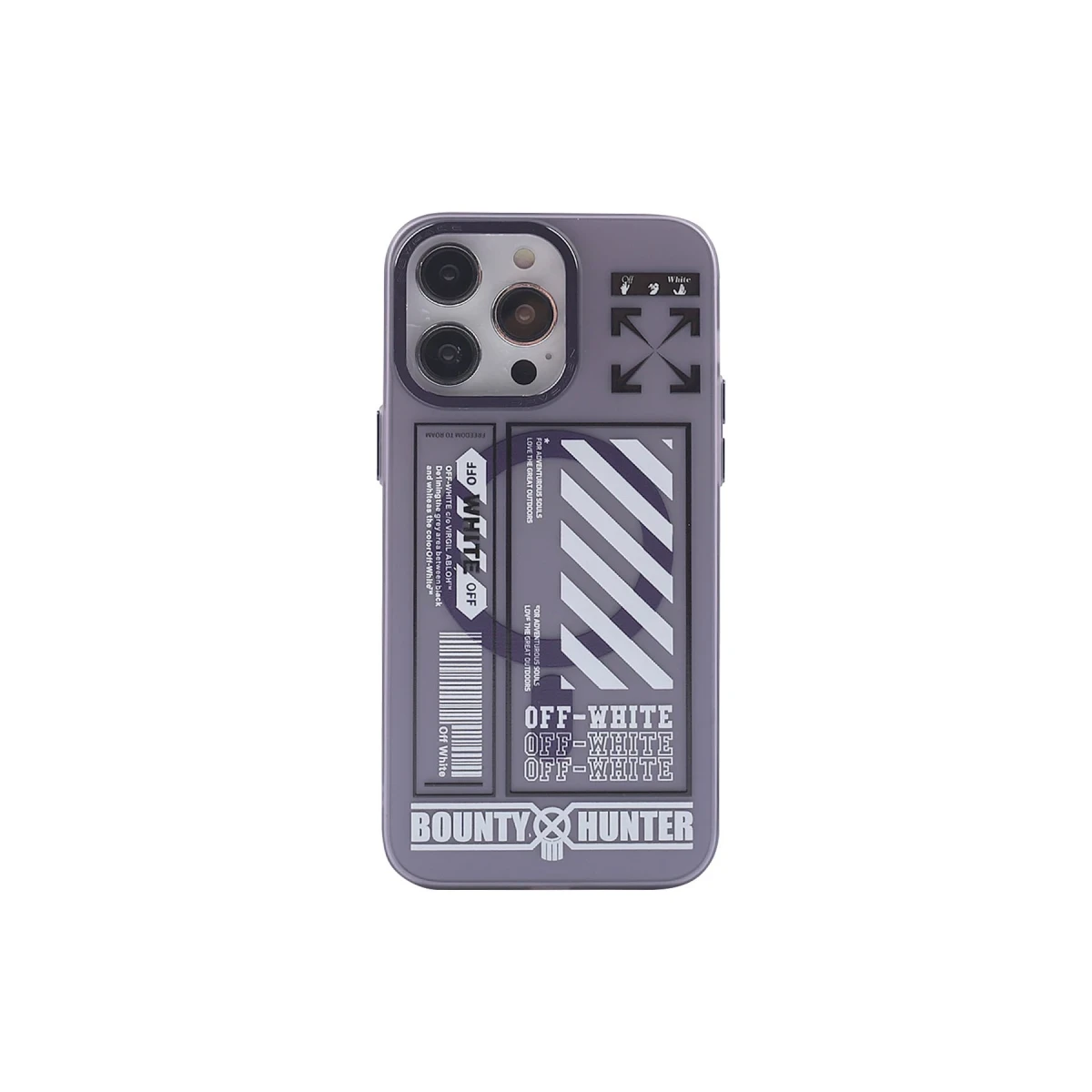 Apple iPhone 14 Pro Max Kılıf Apollo Magneticsafe Desenli Kapak - Apollo Mor - 1