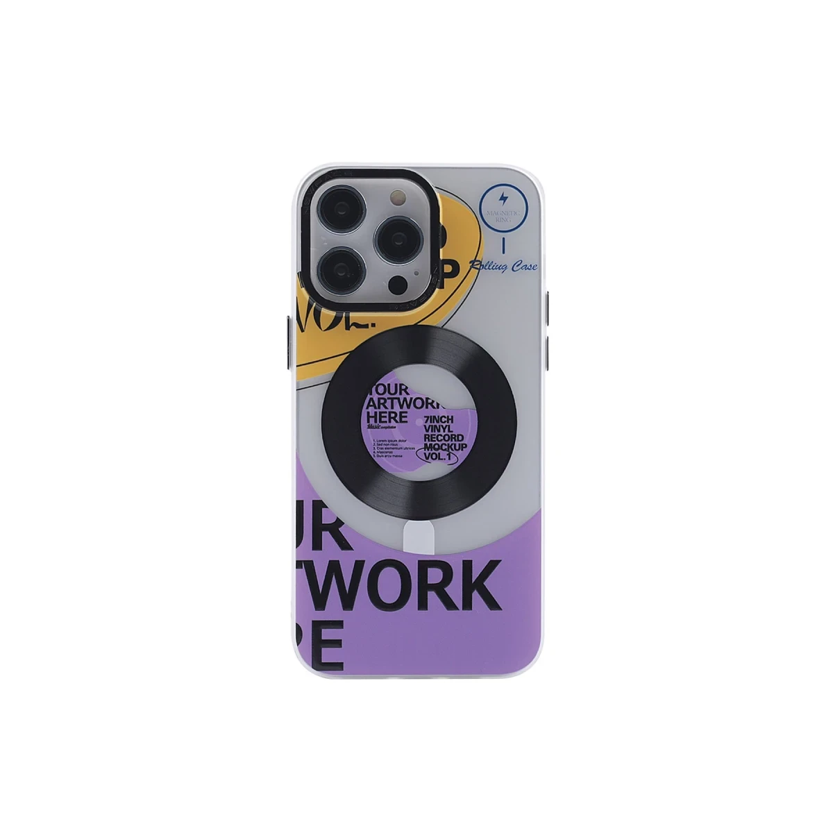 Apple iPhone 14 Pro Max Kılıf Apollo Magneticsafe Desenli Kapak - Apollo Şeffaf - 6